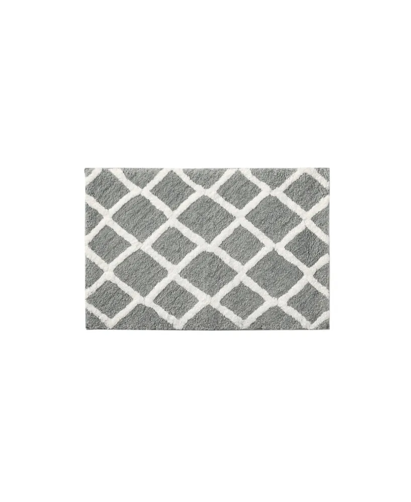 Madison Park Bittman Tufted Reversible Microfiber Bath Rug