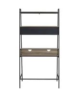 36 inch Metal and Wood Ladder Desk
