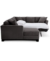 Elliot Ii 138" Fabric 3-Piece Chaise Sleeper Sectional, Created for Macy's