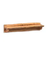 Alpine Natural Live Edge Wood 36" Mantel Shelf