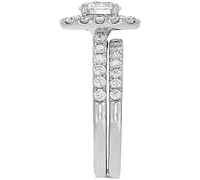 Grown With Love Igi Certified Lab Diamond Halo Bridal Set (2 ct. t.w.) 14k White Gold