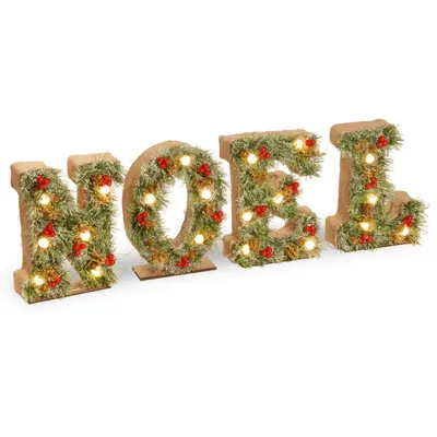 National Tree 36" PreLit 'Noel' Decoration