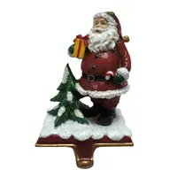 National Tree Company 6.5" Santa holding a Gift Stocking Holder