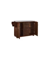 Eleanor Solid Granite Top Kitchen Cart