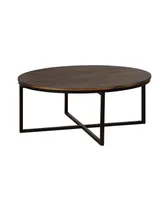 Alaterre Furniture Arcadia Wood 42" Round Coffee Table