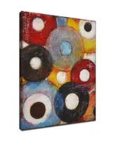 Ready2HangArt, 'Color Wheels Ii' Colorful Abstract Canvas Wall Art