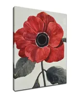 Ready2HangArt, 'Elegant Poppy I' Red Floral Canvas Wall Art, 40x30"