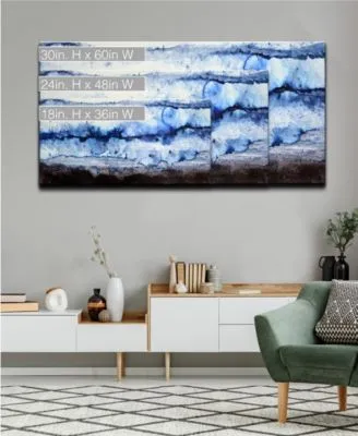 Ready2hangart Ice Wall Abstract Canvas Wall Art Collection
