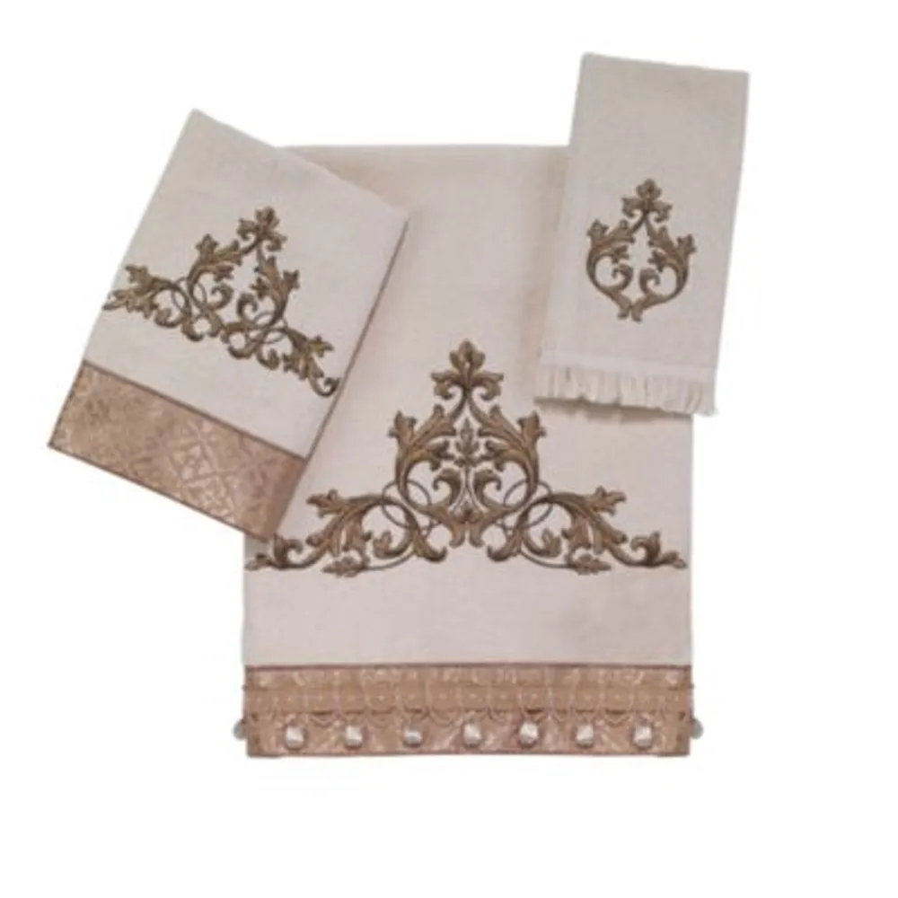 Avanti Monaco Embroidered Cotton Bath Towels