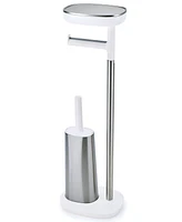 Joseph Joseph EasyStore Standing Toilet Paper Holder and Flex Steel Toilet Brush