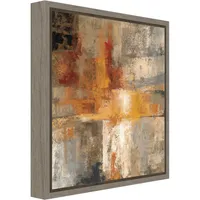 Amanti Art Silver and Amber Crop by Silvia Vassileva Canvas Framed Art