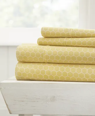 ienjoy Home The Farmhouse Chic Premium Ultra Soft Pattern -Pc. Sheet Set