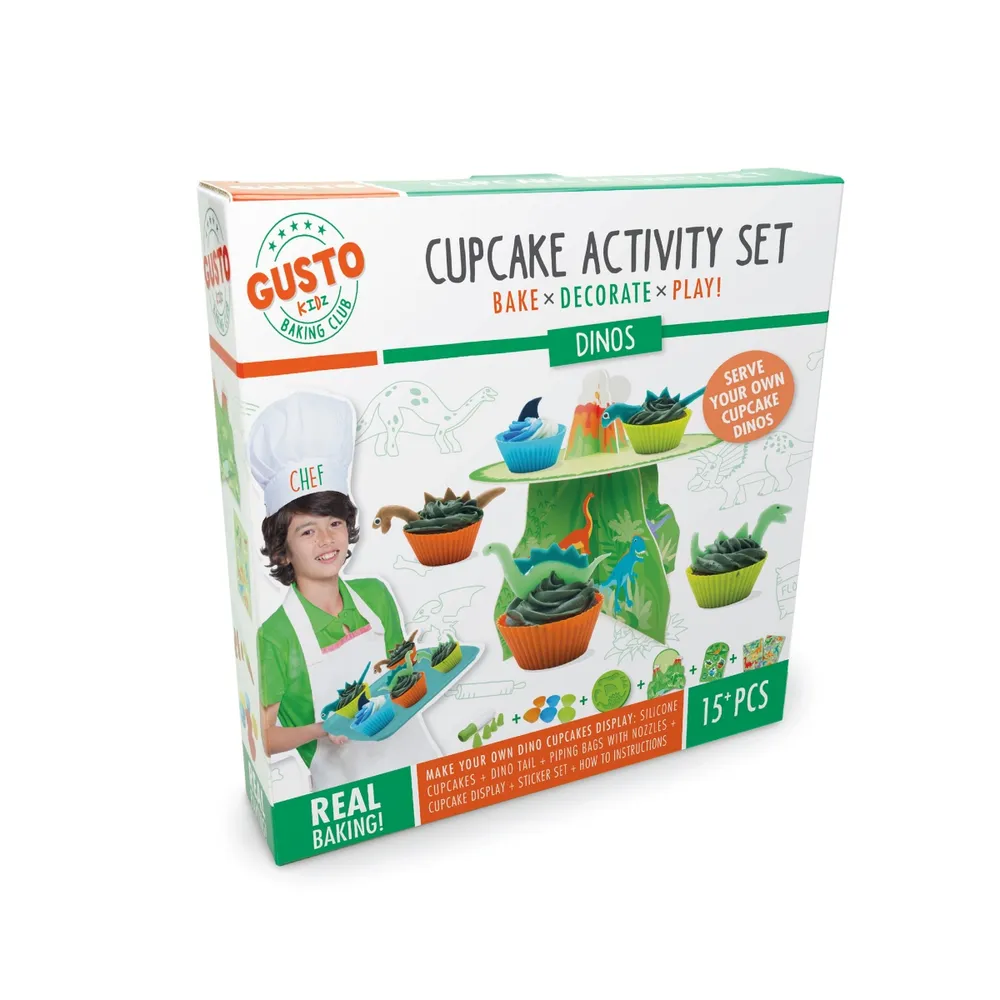 Gusto Dinos Cupcake Activity Set Bake, Decorate, Play