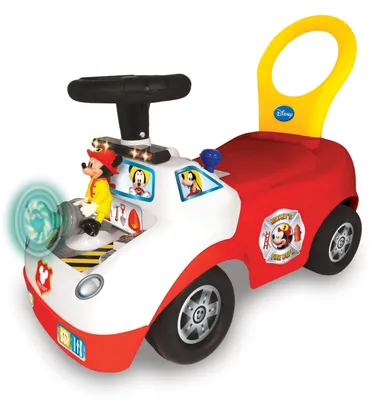 Kiddieland Disney Mickey Mouse Activity Fire Truck Light And Sound Activity Ride On