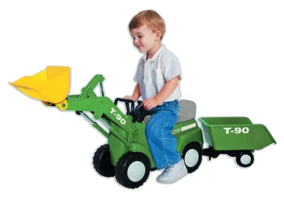 Skyteam Technology Farm Tractor With Big Scoop And Trailer Ride On