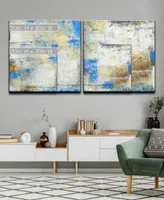 Ready2hangart The View I Ii 2 Piece Abstract Canvas Wall Art Set Collection