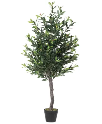 Vickerman 50" Artificial Potted Olive Tree
