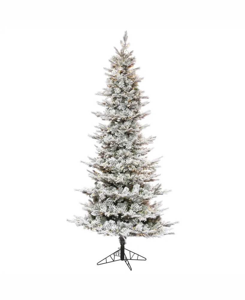 6.5' X 39" Flocked Kiana Artificial Christmas Tree