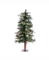 Vickerman 3 ft Mixed Country Pine Artificial Christmas Tree With 50 Warm White Led Lights