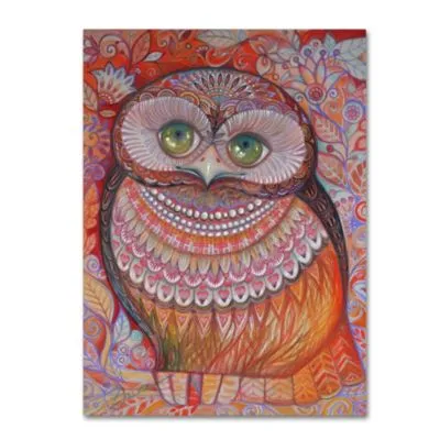 Oxana Ziaka Gold Honew Owl Canvas Art Collection