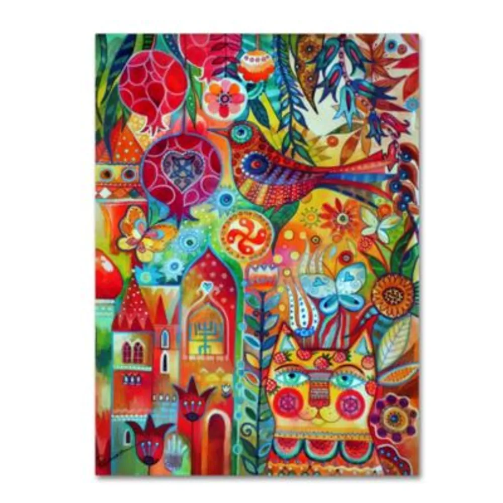 Oxana Ziaka Summer Cat Canvas Art Collection