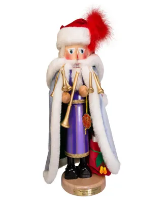 Kurt Adler 18" Limited Edition Steinbach 12 Days Of Christmas Eleven Pipers Piping Nutcracker