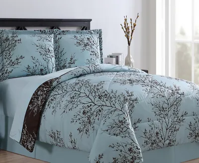 Vcny Home Leaf 8 Piece Comforter Set