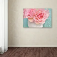 Cora Niele 'Pink Rose Bouquet' Canvas Art, 12" x 19"