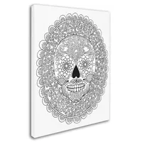 Hello Angel 'Candy Skull' Canvas Art, 14" x 19"