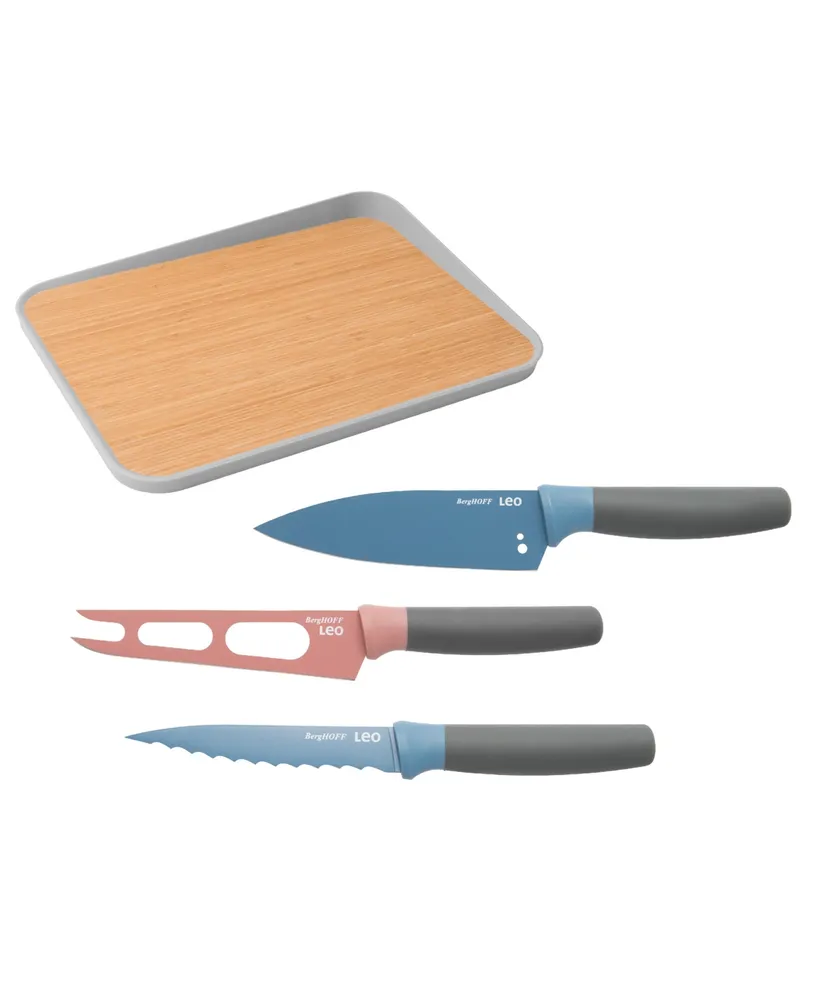 BergHOFF Leo Collection 4-Pc. Knife Set with Cutting Board