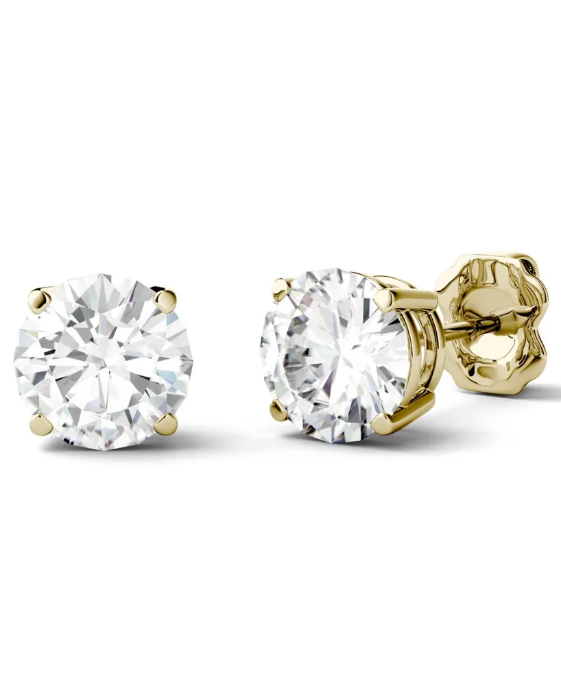 14K White Gold Single Diamond Stud Earring