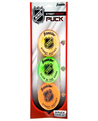 Franklin Sports Nhl Street Hockey Puck Combo 3-Pack