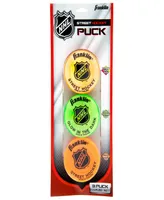 Franklin Sports Nhl Street Hockey Puck Combo 3-Pack