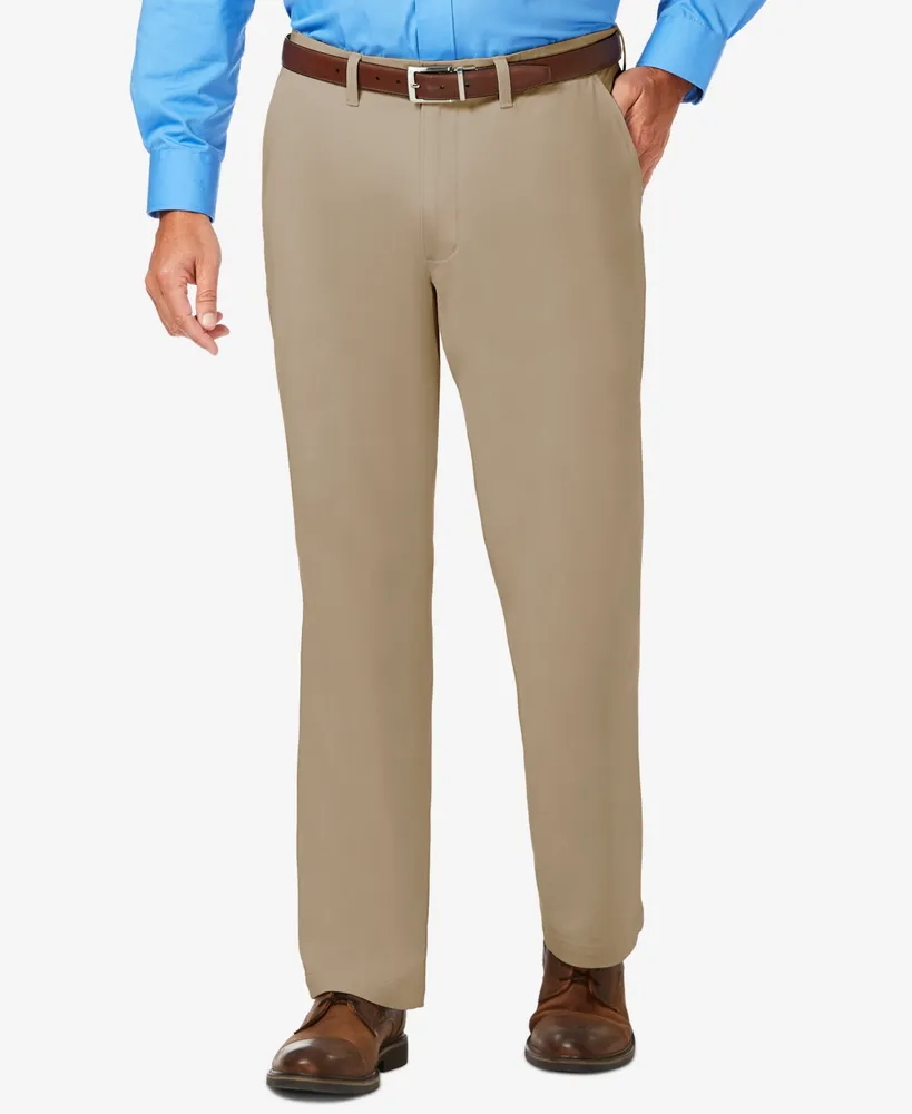 Haggar Men's Classic Fit Flat Front Casual Pants Size 36W/32L | eBay