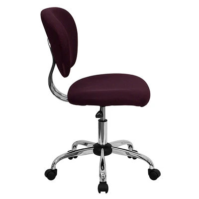 Mid-Back Mesh Swivel Task Chair With Chrome Base
