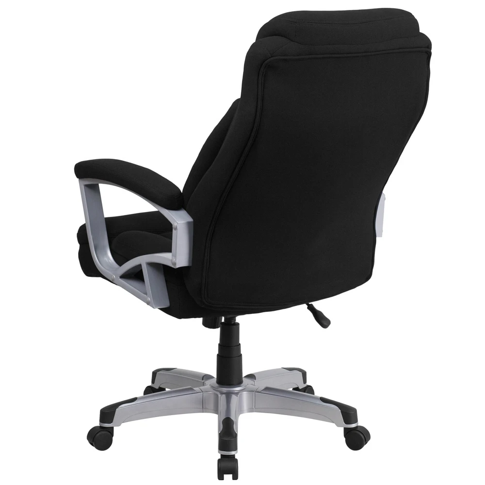 Hercules Series Big & Tall 500 Lb. Rated Black Fabric Executive Swivel Chair With Arms