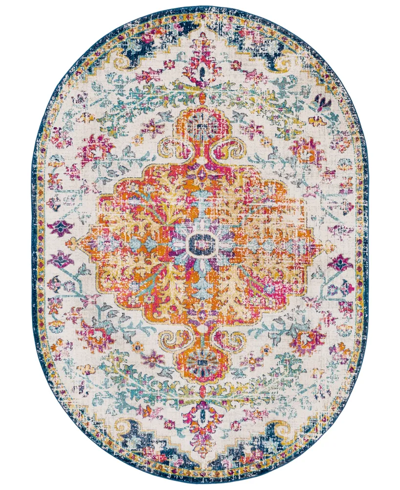 Livabliss Harput Hap-1000 Saffron 6'7" x 9' Oval Area Rug