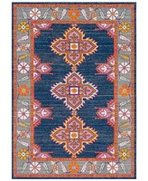 Livabliss Harput Hap-1037 Dark Blue 5'3" x 7'3" Area Rug