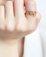 Sarah Chloe Amelia Initial Monogram Ring in 14k Gold