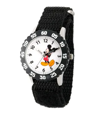 Disney Mickey Mouse Boys' Stainless Steel Time Teacher Watch