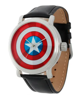 Marvel Captain America Men's Vintage Silver Shiny Alloy Watch