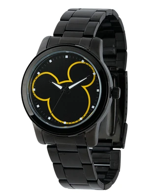 Disney Mickey Mouse Men's Black Alloy Watch