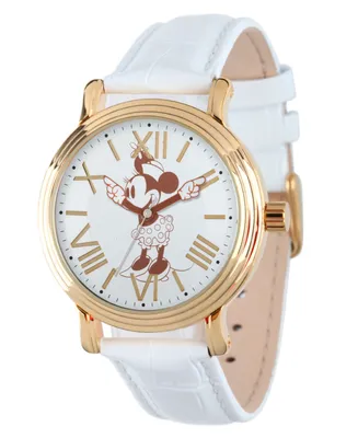 Disney Minnie Mouse Women's Shiny Gold Vintage Alloy Watch