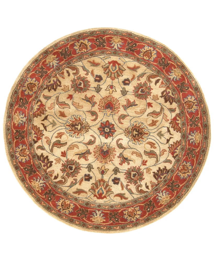 Livabliss Caesar Cae-1001 Camel 4' Round Area Rug