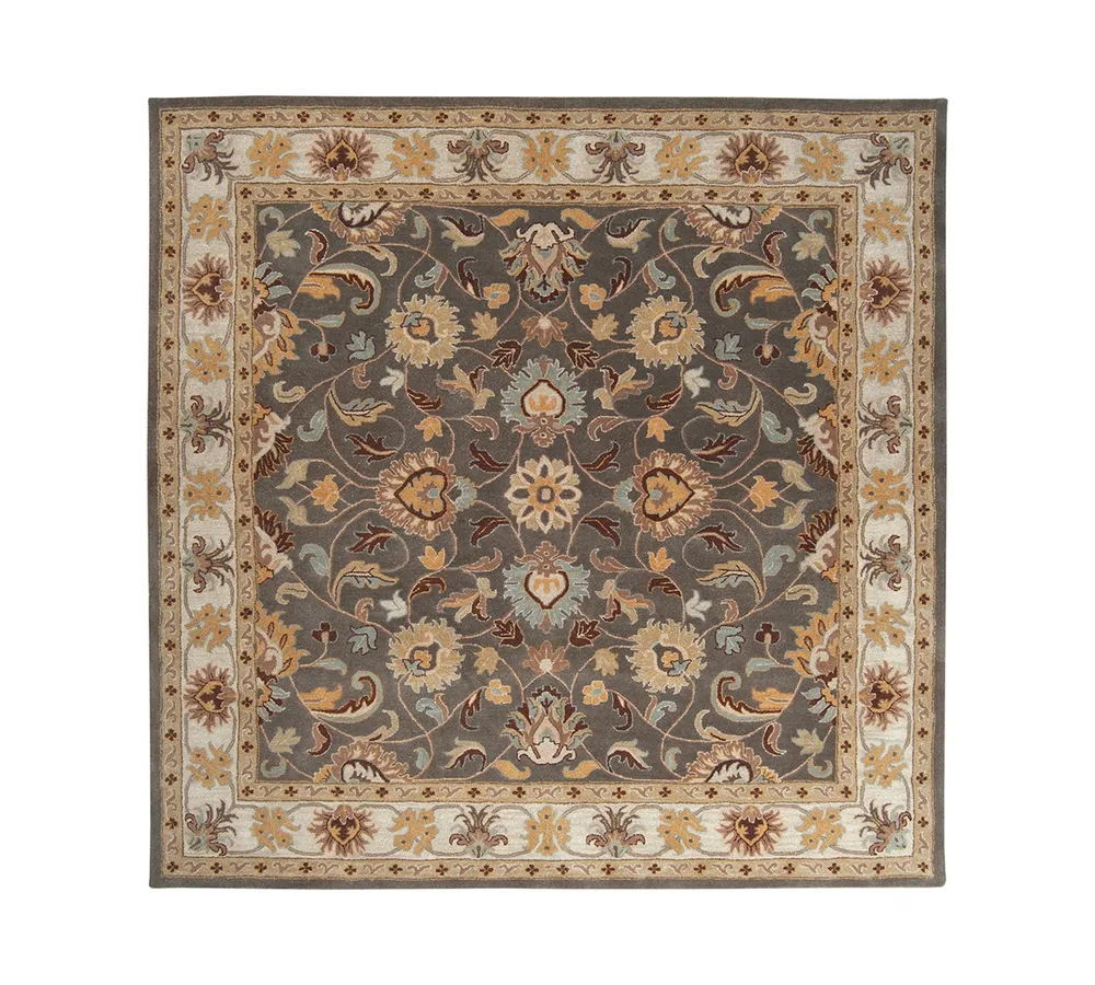 Livabliss Caesar Cae-1005 Charcoal 8' Square Area Rug