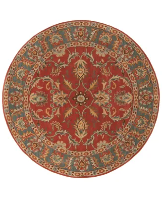 Livabliss Caesar Cae-1007 Rust 6' Round Area Rug