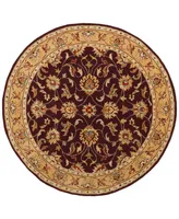 Livabliss Caesar Cae-1024 Burgundy 6' Round Area Rug