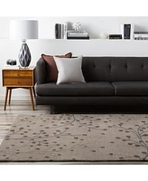 Livabliss Athena Ath-5055 Medium Gray 6' Square Area Rug