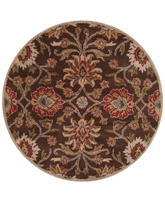 Surya Caesar Cae-1051 Dark Brown 4' Round Area Rug