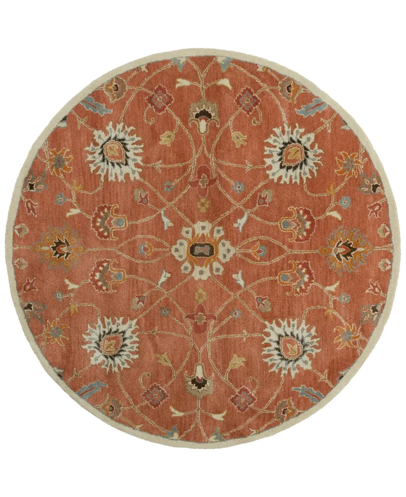 Livabliss Caesar Cae-1119 Clay 6' Round Area Rug